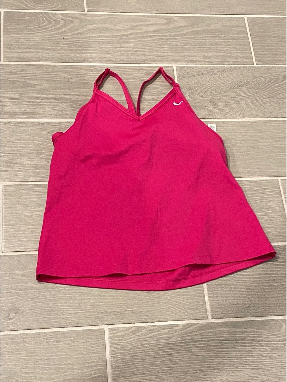 Nike Pink Athletic Tank Top with Adjustable Straps